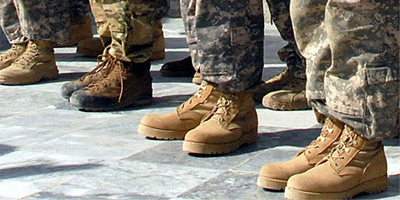 Men's army desert boots
