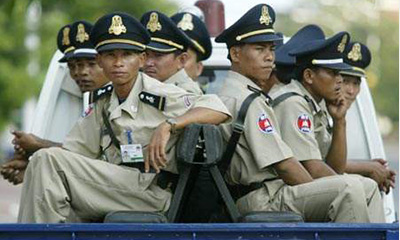 Cambodian Police official shirt