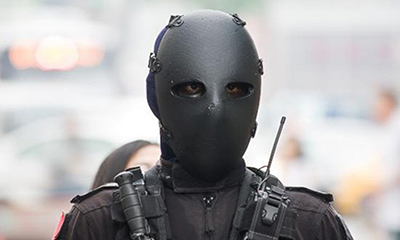 Kurşun geçirmez isyan karşıtı maske