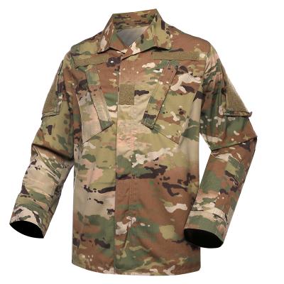 Askeri Ordu Taktik % 65 Polyester % 35 pamuk kamuflaj ACU üniforma