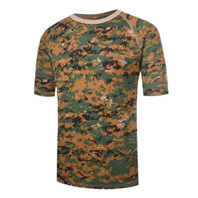 Askeri orman kamuflajı kısa kollu tişört