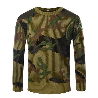 Military wool pullover man sweater